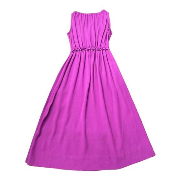 kate spade Dresses & Skirts - Kate Spade Katia Magenta Crepe Dress Sleeveless Midi Orange Tie Women’s Size S